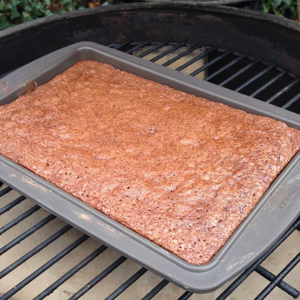 Smoked Chocolate Brownie Meat Smoke Fire