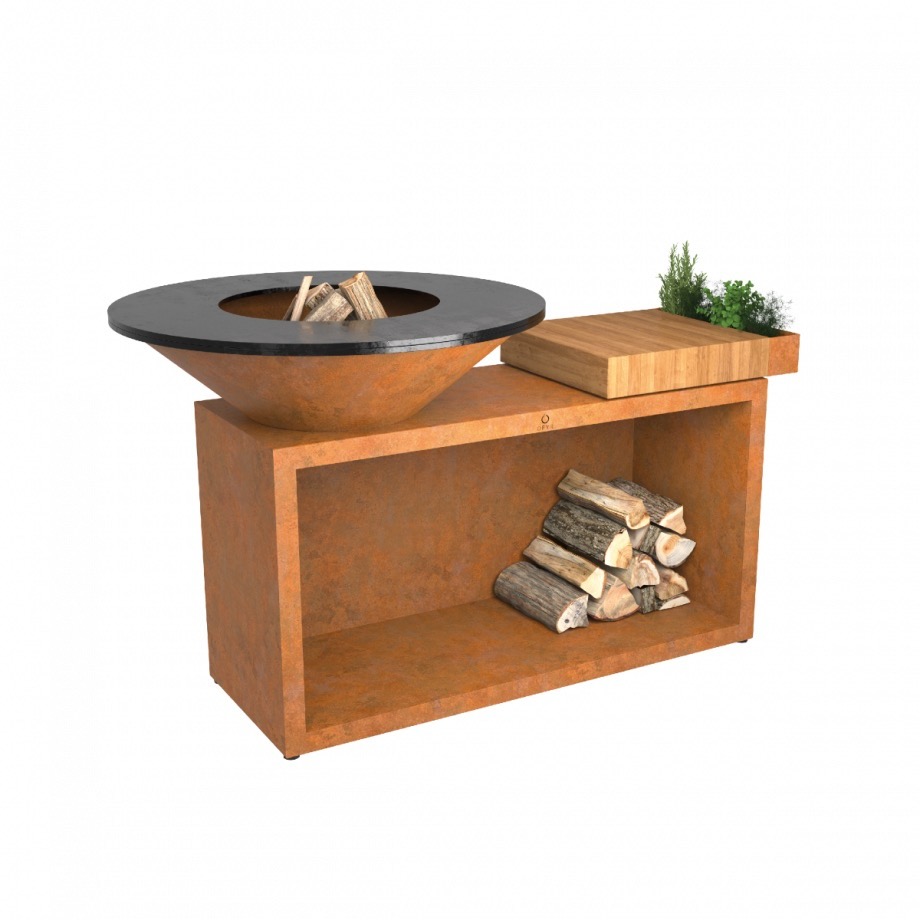 OFYR Island Corten 100 Teak Wood