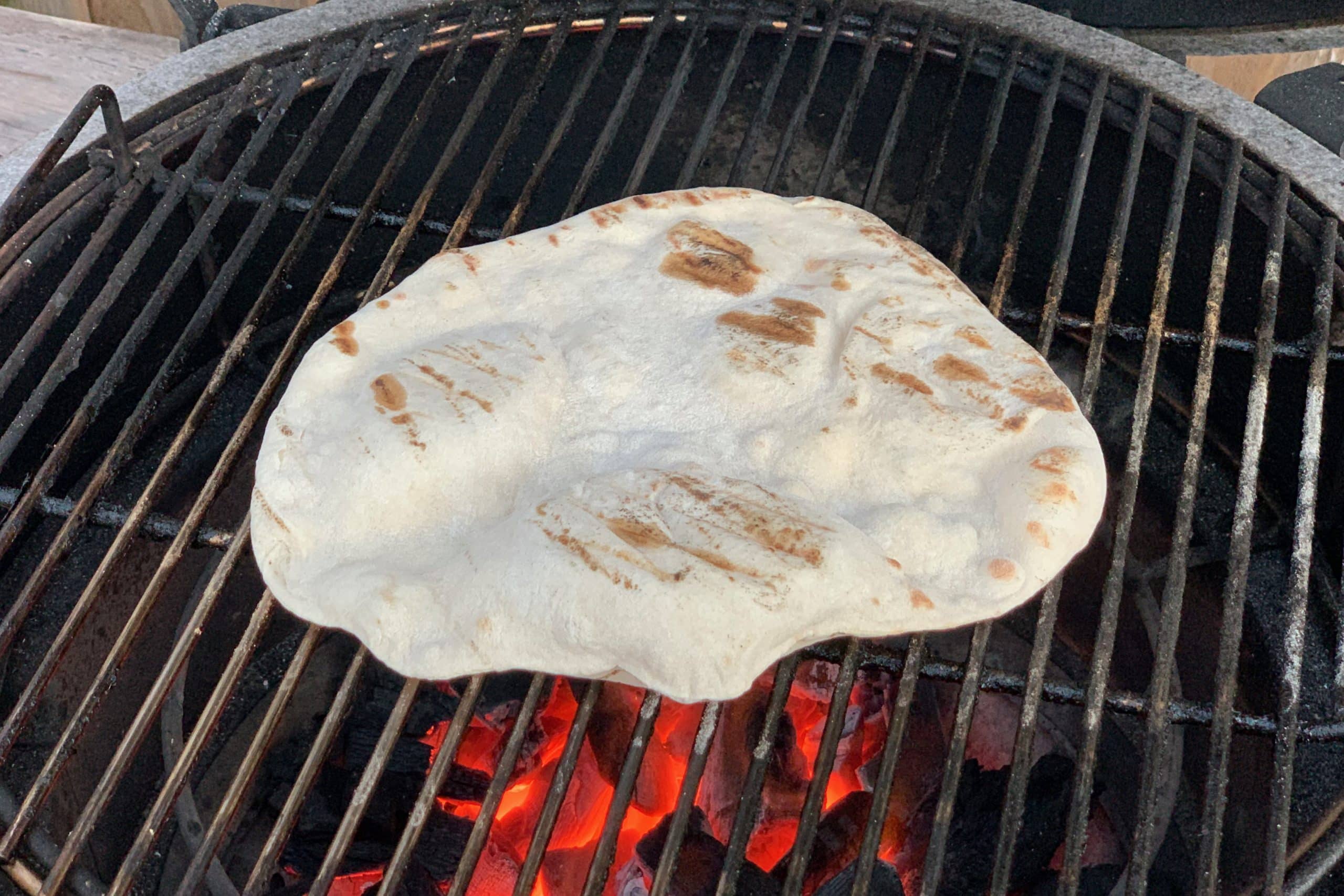Flat breads or easy naan Meat Smoke Fire