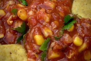 close up photo of Toasted Corn Salsa