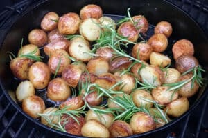 photo of Mini Roast Potatoes in a pan