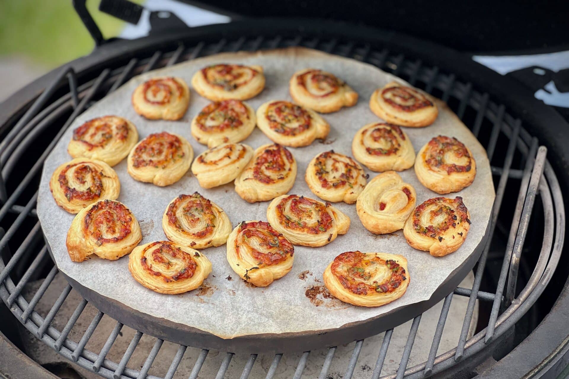 Puff Pastry Pizza Wheels Meat Smoke Fire