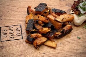 Sweet potato wedges photo of Sweet Potato Wedges on a board