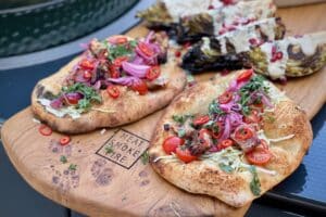 Skewered Lamb Flatbread Kebabs photo of Skewered Lamb Flatbread Kebabs