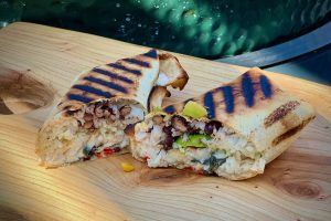 Photo of Seabass Burrito on a board