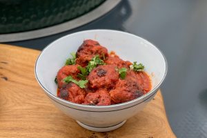 Spiced Italian Meatballs Photo of Spiced Italian Meatballs in a bowl