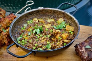 Goat Keema Peas photo of Goat Keema Peas in balti bowl