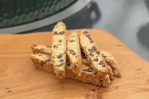 Chocolate and raisin biscotti