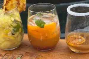 Drinks from the Big Green Egg