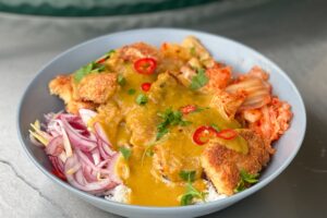 photo of Chicken Katsu on the Big Green Egg