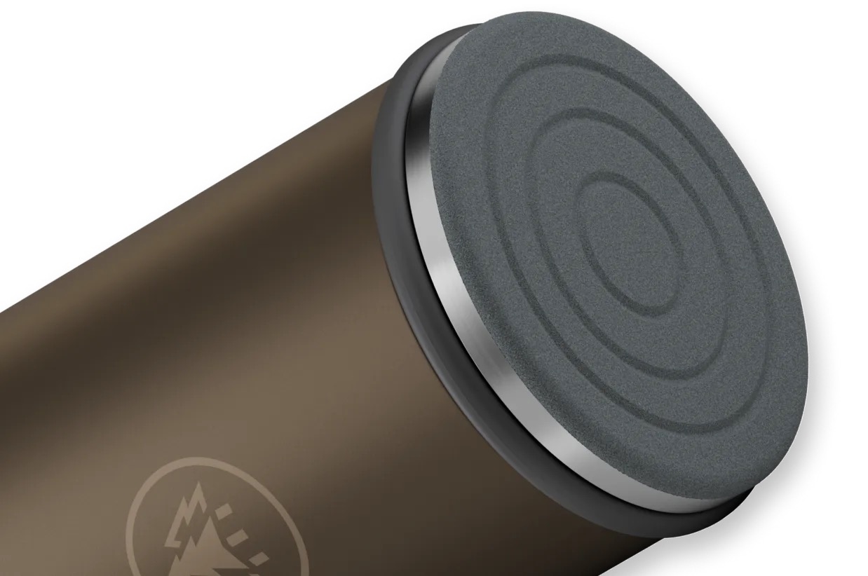 Close up of HORL 3 Pro Ceramic Honing Disc on Sharpener