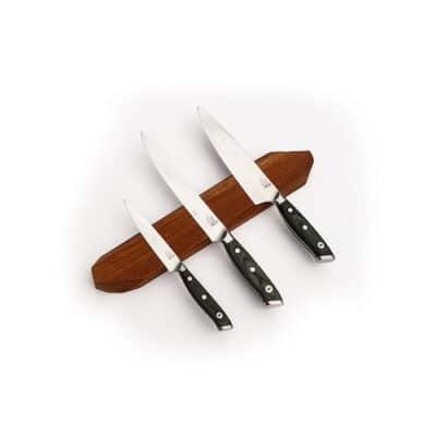 Teak Magnetic Knife Rack Small