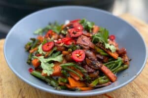 Spicy Korean Veggie Rice Bowl