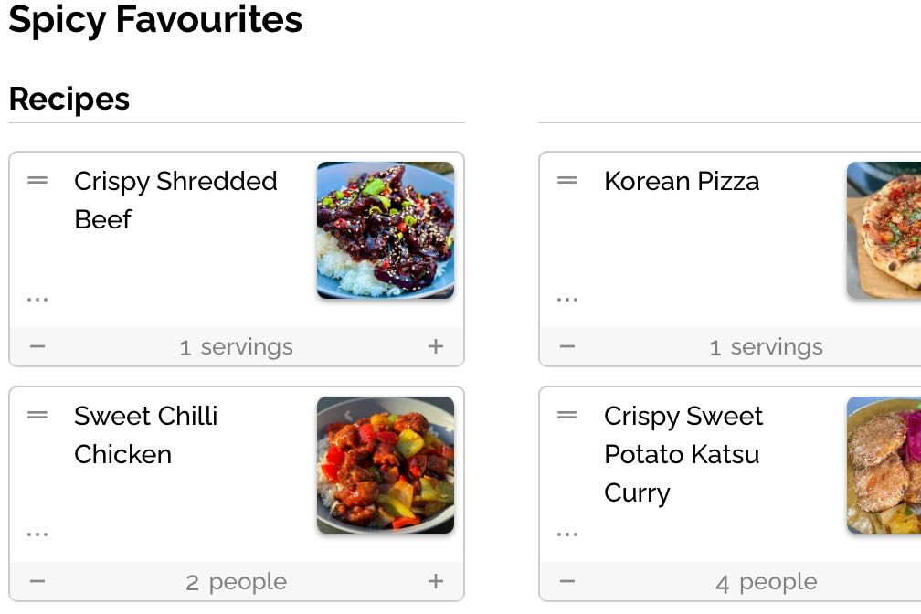 Recipe Collections